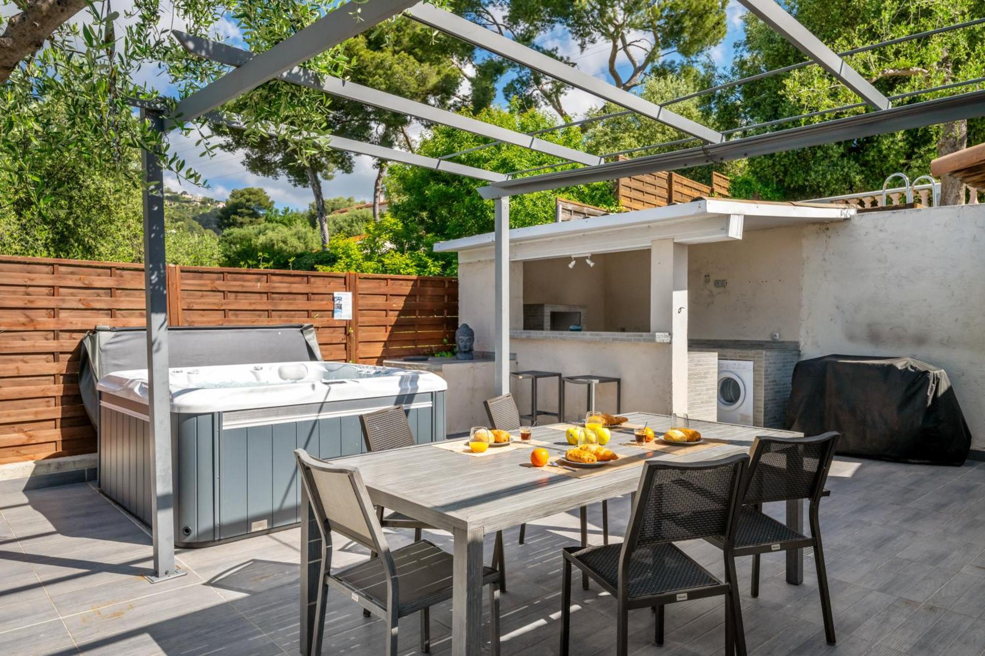 Villa Vue Mer, Terrasse Et Spa Nizza Zimmer foto